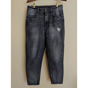 JNBY Women's Distressed Denim Pants Jeans Waist 31" Faded Black